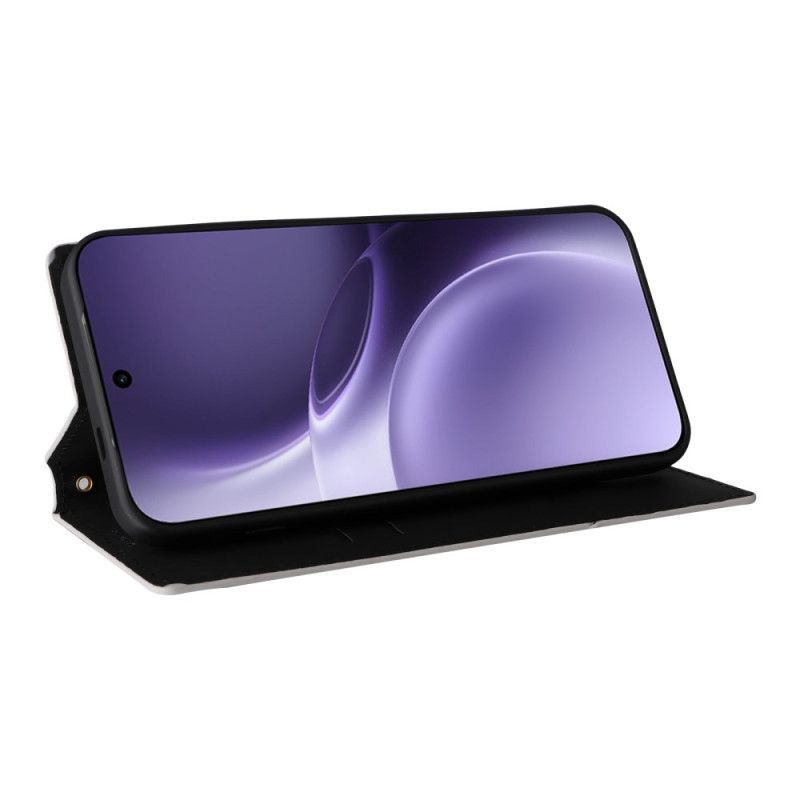 Læder Cover Vivo X300 Pro Telefon Etui Diamantmønster