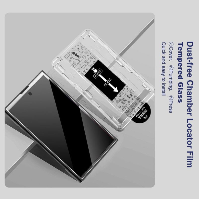 Skærmbeskytter I Hærdet Glas Til Vivo X300 Pro Med Monteringsramme (fingeraftrykslåsning)