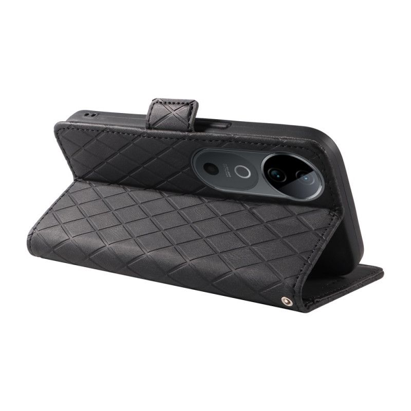 Flip Cover Vivo V40 5g Diamantmønster