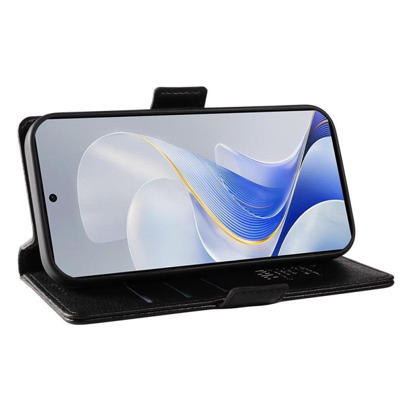 Flip Cover Vivo V40 5g Lychee-tekstur Yikatu