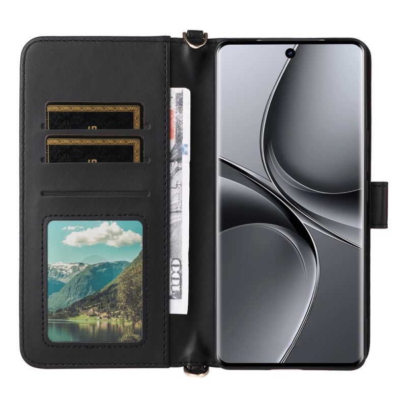 Flip Cover Vivo V40 5g Quiltet Med Rem Og Skulderrem