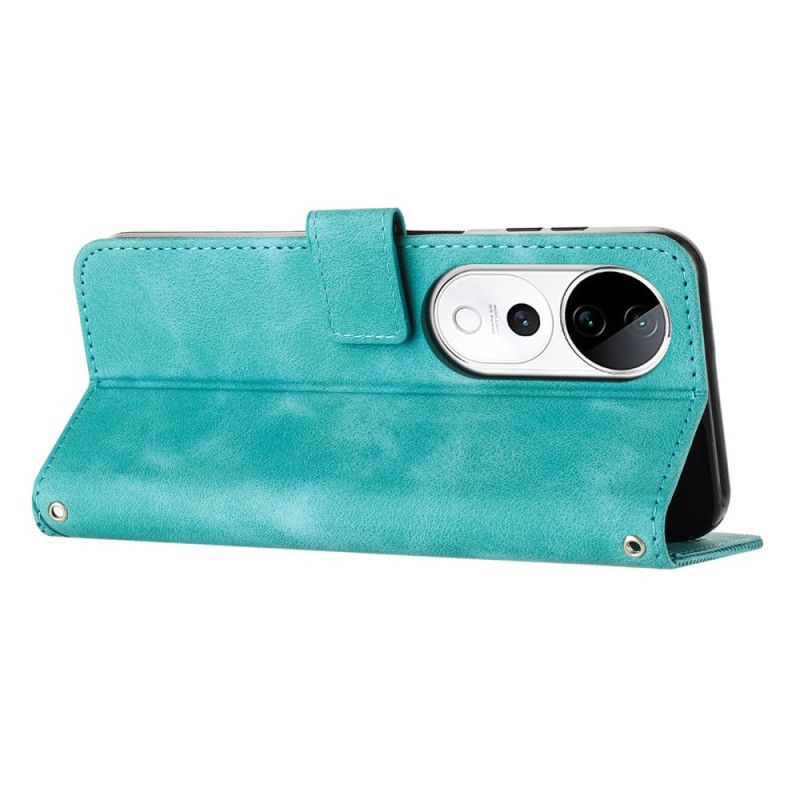 Flip Cover Vivo V40 5g Trekantet Rem