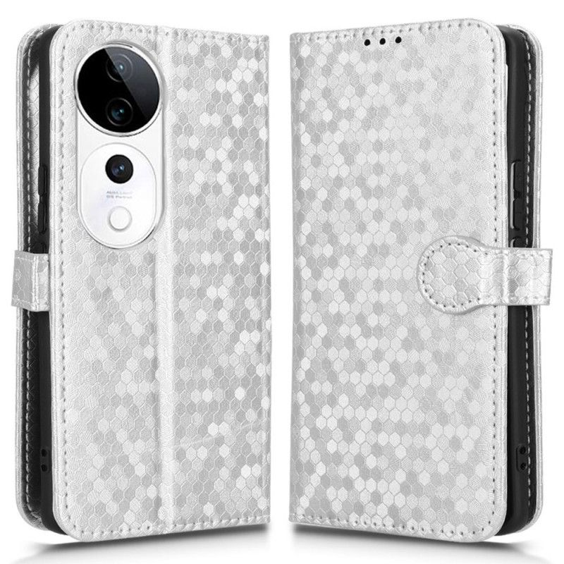 Læder Cover Vivo V40 5g Glitterprikker
