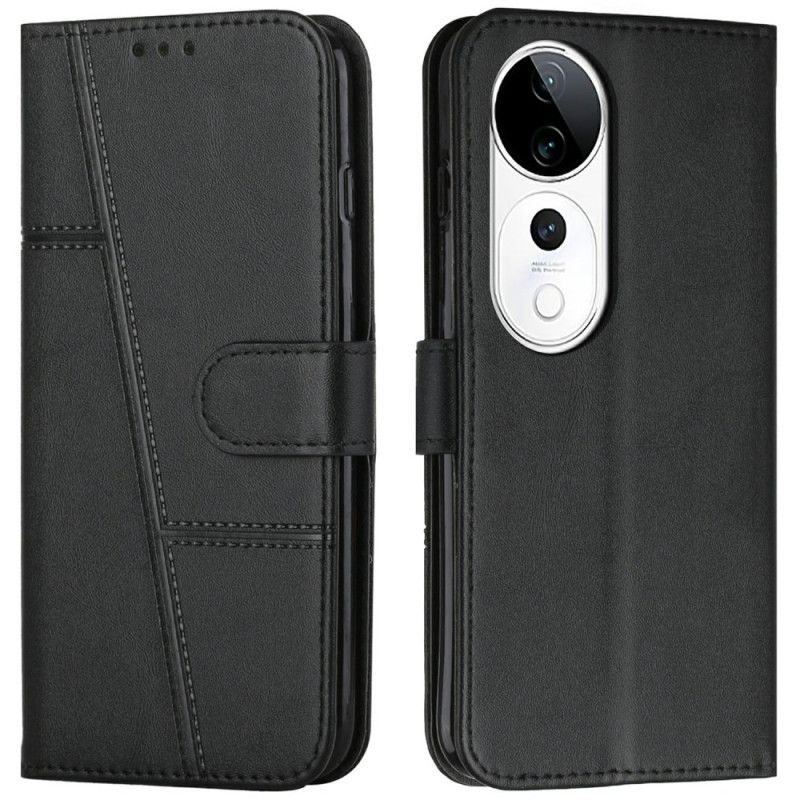 Læder Cover Vivo V40 5g Telefon Etui Forretningsstil
