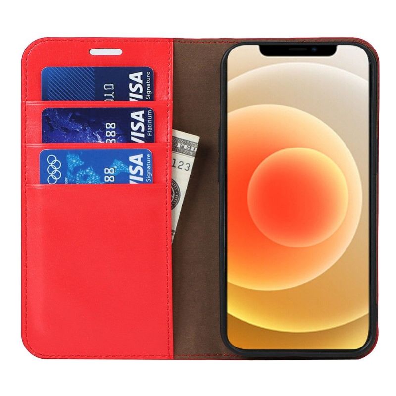Læder Cover iPhone 13 Læderkortholder Støttefunktion