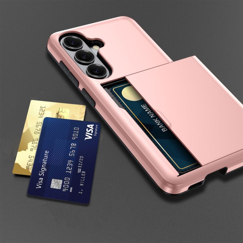 Cover Samsung Galaxy S26 Plus Kortholder Med Metallisk Effekt