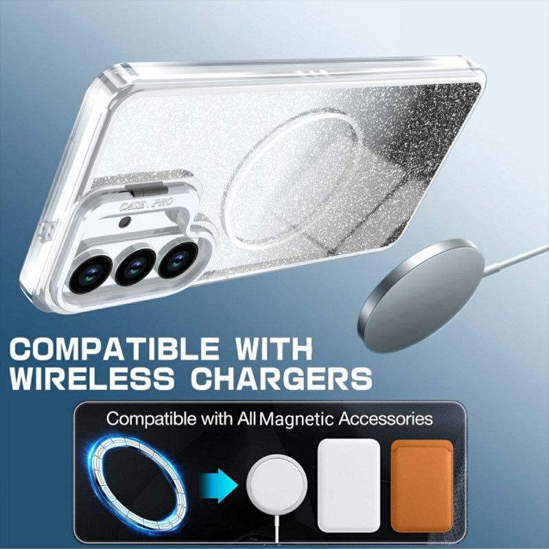 Cover Samsung Galaxy S26 Plus Magnetisk Gradientglitter Og Bagside