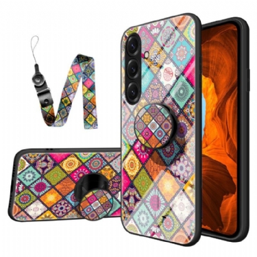 Cover Samsung Galaxy S26 Plus Ringholder Og Patchwork-snor