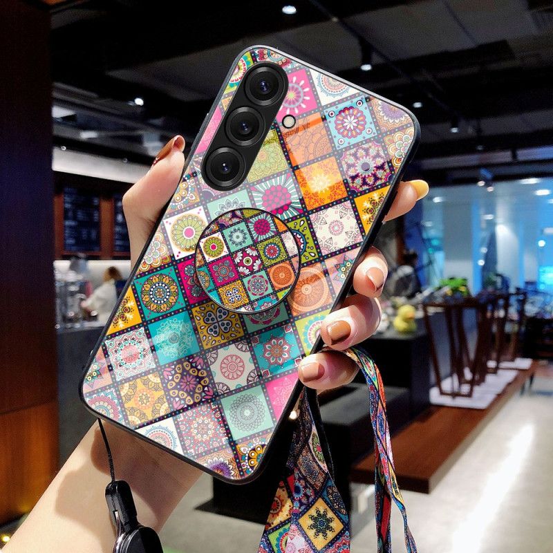 Cover Samsung Galaxy S26 Plus Ringholder Og Patchwork-snor