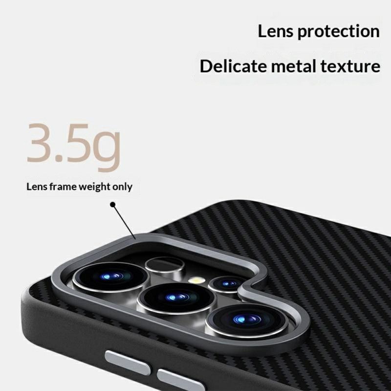 Cover Samsung Galaxy S26 Plus Telefon Etui Abeel Magnetisk Montering I Kulfiber