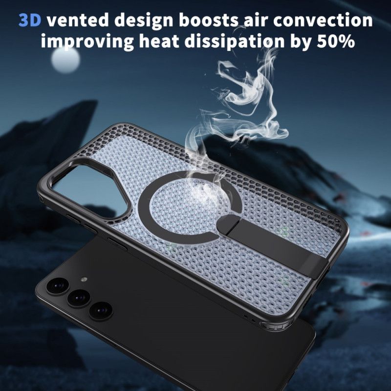 Cover Samsung Galaxy S26 Plus Telefon Etui Magnetisk Gittertekstur