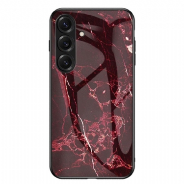 Cover Samsung Galaxy S26 Plus Telefon Etui Marmoreret Hærdet Glas