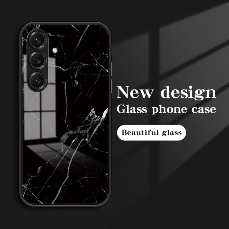 Cover Samsung Galaxy S26 Plus Telefon Etui Marmoreret Hærdet Glas