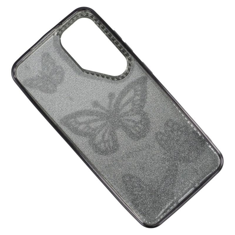 Cover Til Samsung Galaxy S26 Plus 3d-sommerfugle Og Rhinsten