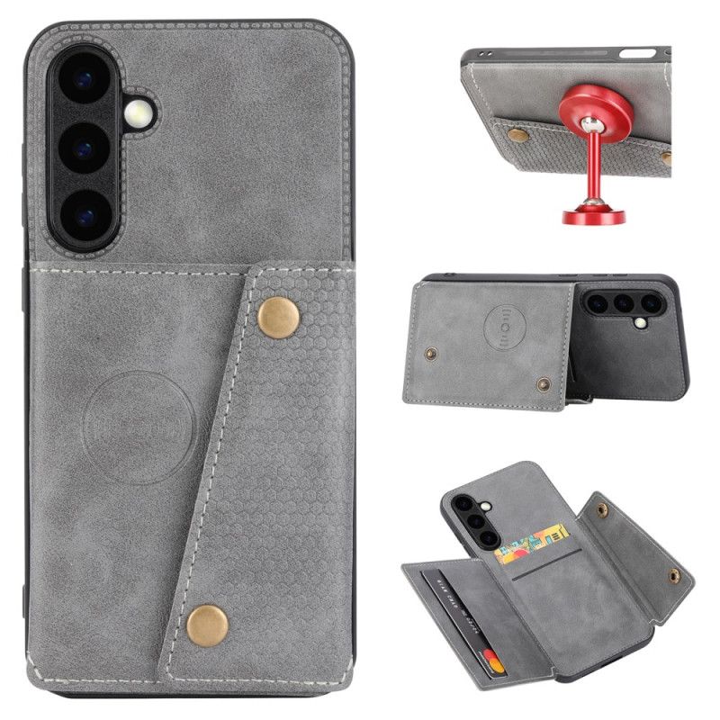 Cover Til Samsung Galaxy S26 Plus Kortholder Med Lædereffekt
