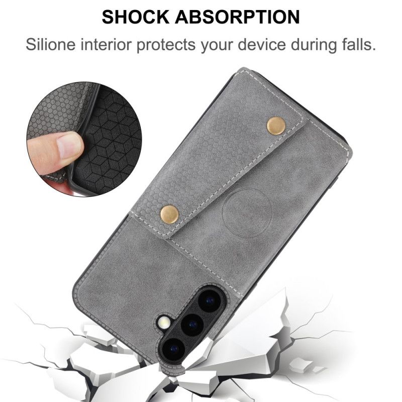 Cover Til Samsung Galaxy S26 Plus Kortholder Med Lædereffekt