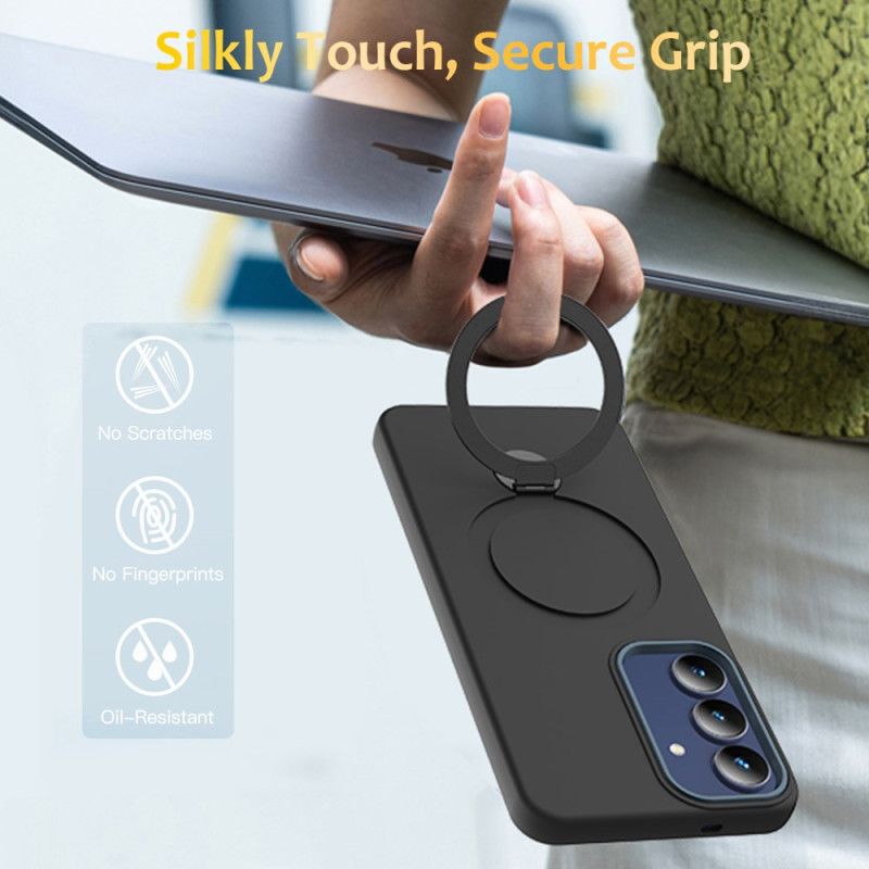 Cover Til Samsung Galaxy S26 Plus Magnetisk Med Roterende Ring Og Stativ