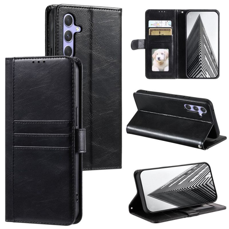Flip Cover Samsung Galaxy S26 Plus 6 Kortrum Og Håndledsrem