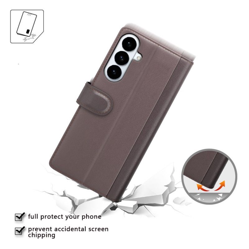 Flip Cover Samsung Galaxy S26 Plus Ægte Læder