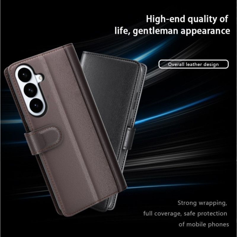 Flip Cover Samsung Galaxy S26 Plus Ægte Læder