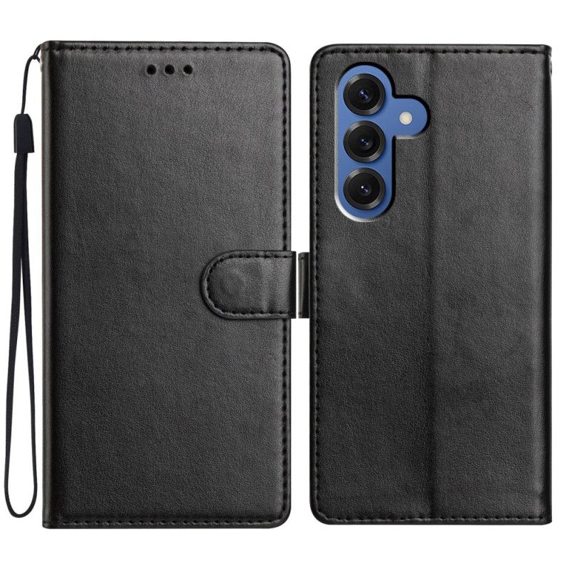 Flip Cover Samsung Galaxy S26 Plus Almindelig Lædereffekt