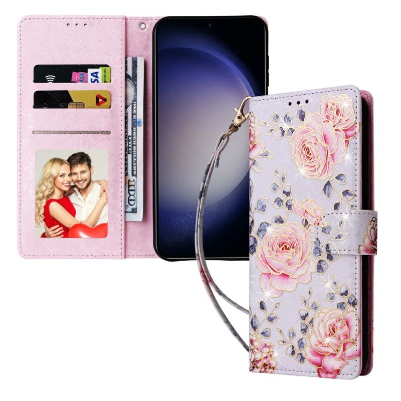 Flip Cover Samsung Galaxy S26 Plus Blomster