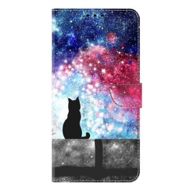 Flip Cover Samsung Galaxy S26 Plus Kat I En Stjerneklar Himmel