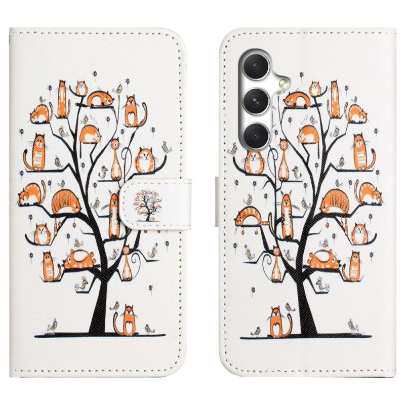 Flip Cover Samsung Galaxy S26 Plus Kat Og Træ