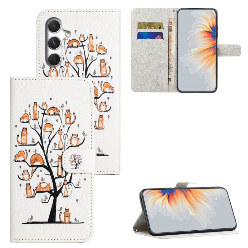 Flip Cover Samsung Galaxy S26 Plus Kat Og Træ