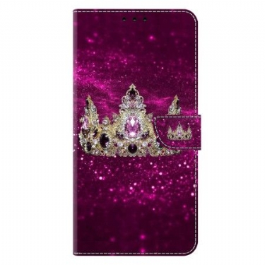 Flip Cover Samsung Galaxy S26 Plus Lilla Diamantkrone