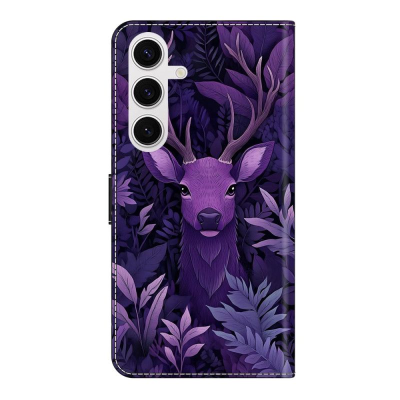 Flip Cover Samsung Galaxy S26 Plus Lilla Hjortemotiv