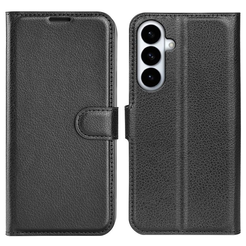 Flip Cover Samsung Galaxy S26 Plus Litchi-kunstlæder