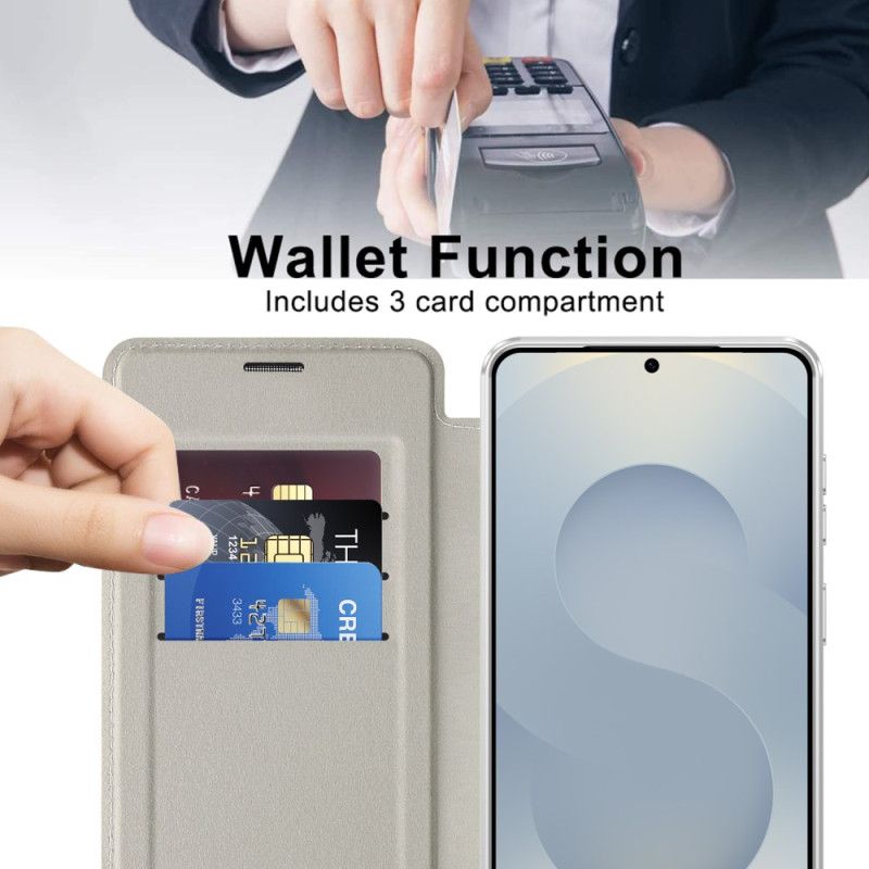 Flip Cover Samsung Galaxy S26 Plus Magnetisk Med Rfid-kortholder