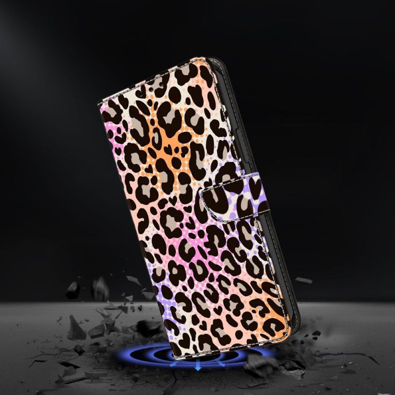 Flip Cover Samsung Galaxy S26 Plus Plettet Leopardprint