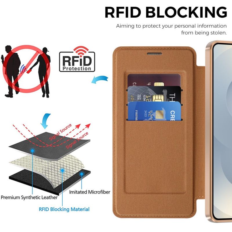 Flip Cover Samsung Galaxy S26 Plus Polstret Rfid-kortholder