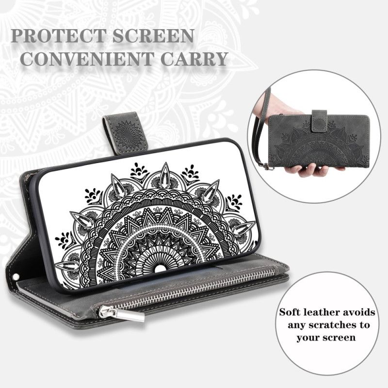 Flip Cover Samsung Galaxy S26 Plus Pung Med Mandala-ruskindseffekt