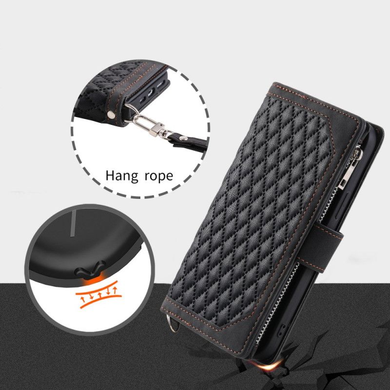 Flip Cover Samsung Galaxy S26 Plus Quiltet Pung Med Rem