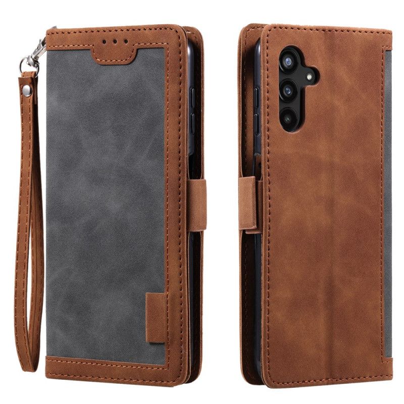 Flip Cover Samsung Galaxy S26 Plus Rfid-beskyttelse Med Ruskindseffekt