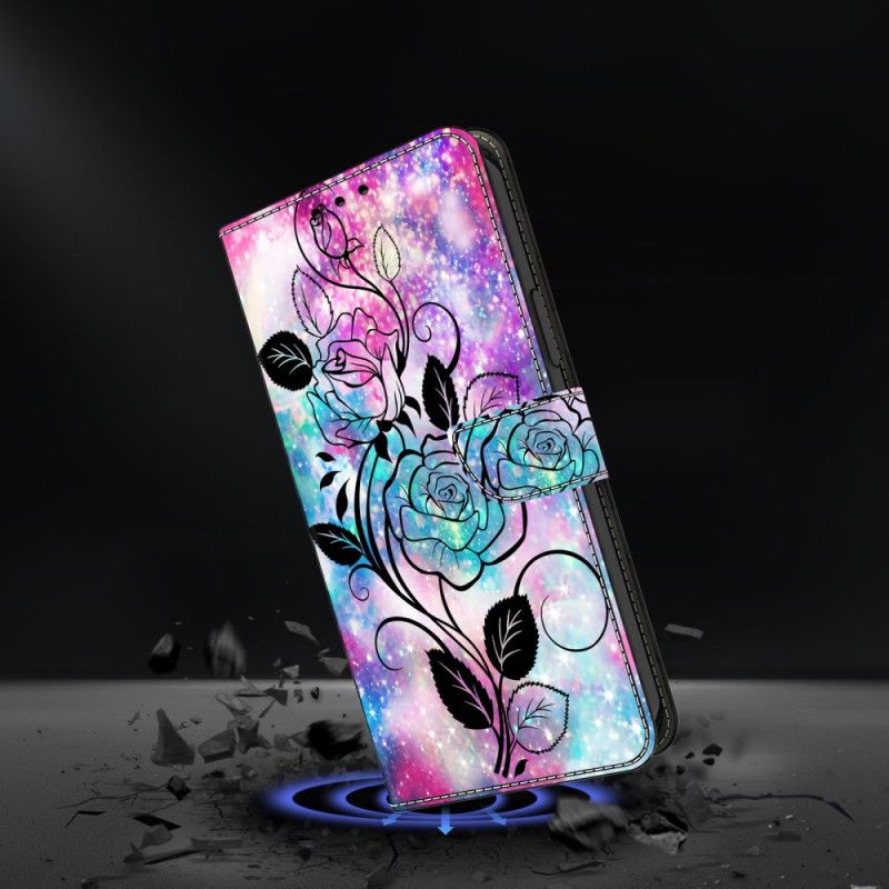 Flip Cover Samsung Galaxy S26 Plus Tegnet Rose