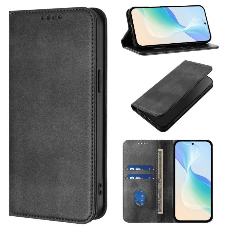 Flip Cover Samsung Galaxy S26 Plus Tekstureret Rfid-beskyttelse Retro