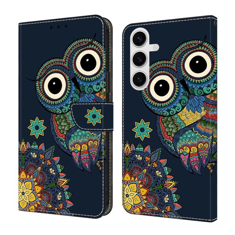 Flip Cover Samsung Galaxy S26 Plus Uglemandala Mønster