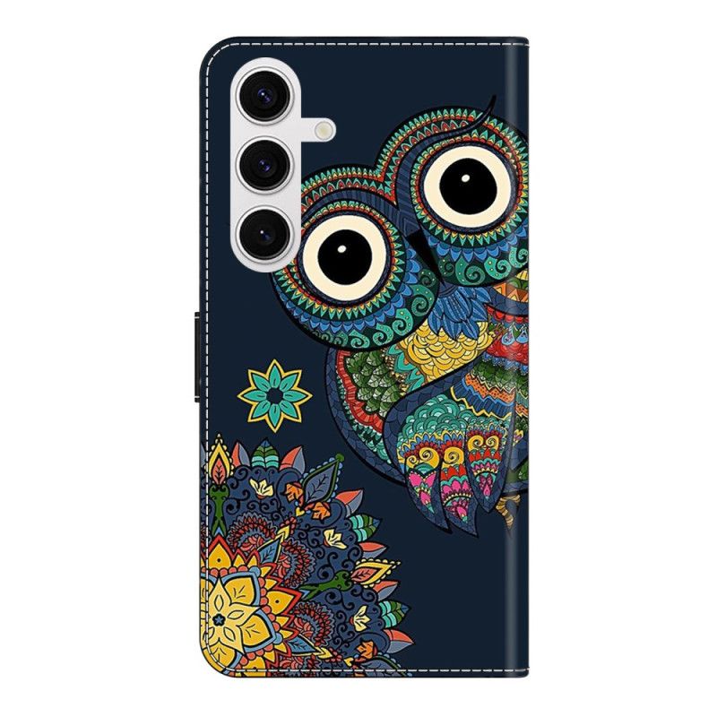 Flip Cover Samsung Galaxy S26 Plus Uglemandala Mønster