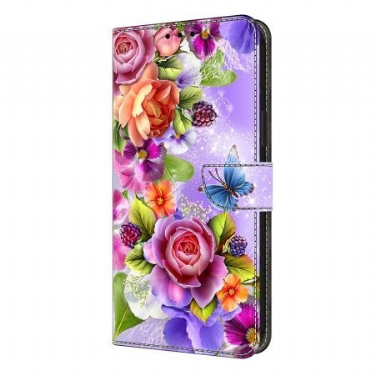 Flip Cover Til Samsung Galaxy S26 Plus Blændende Blomster