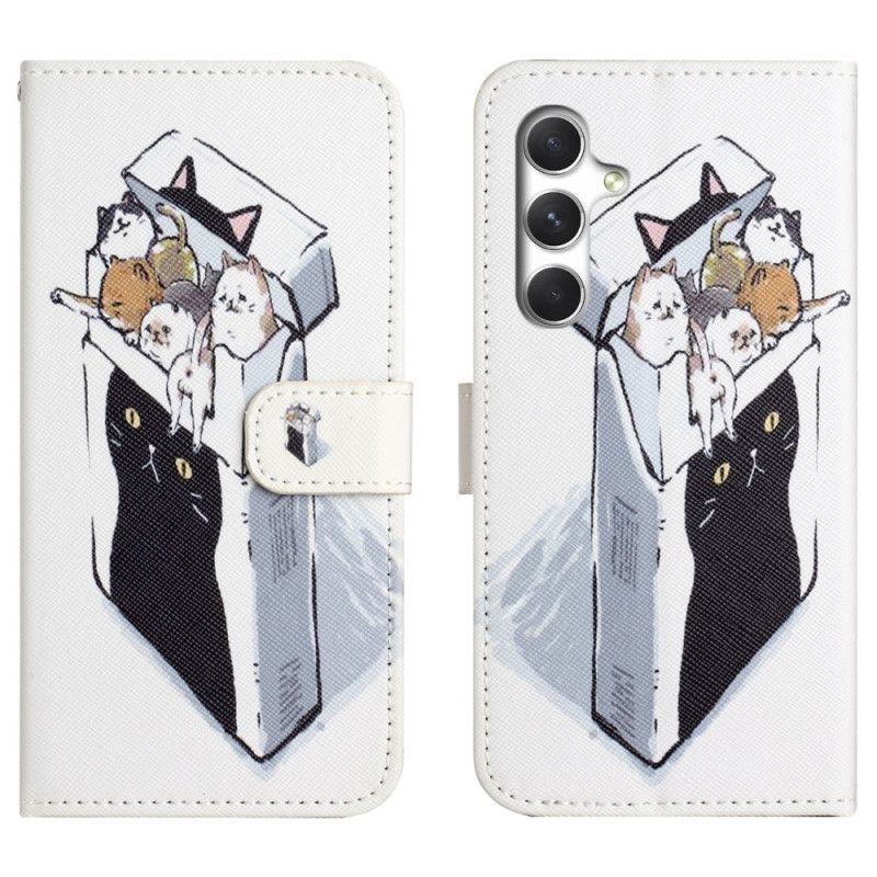 Flip Cover Til Samsung Galaxy S26 Plus Katte I En Æske
