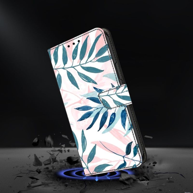 Læder Cover Samsung Galaxy S26 Plus Akvarelblade