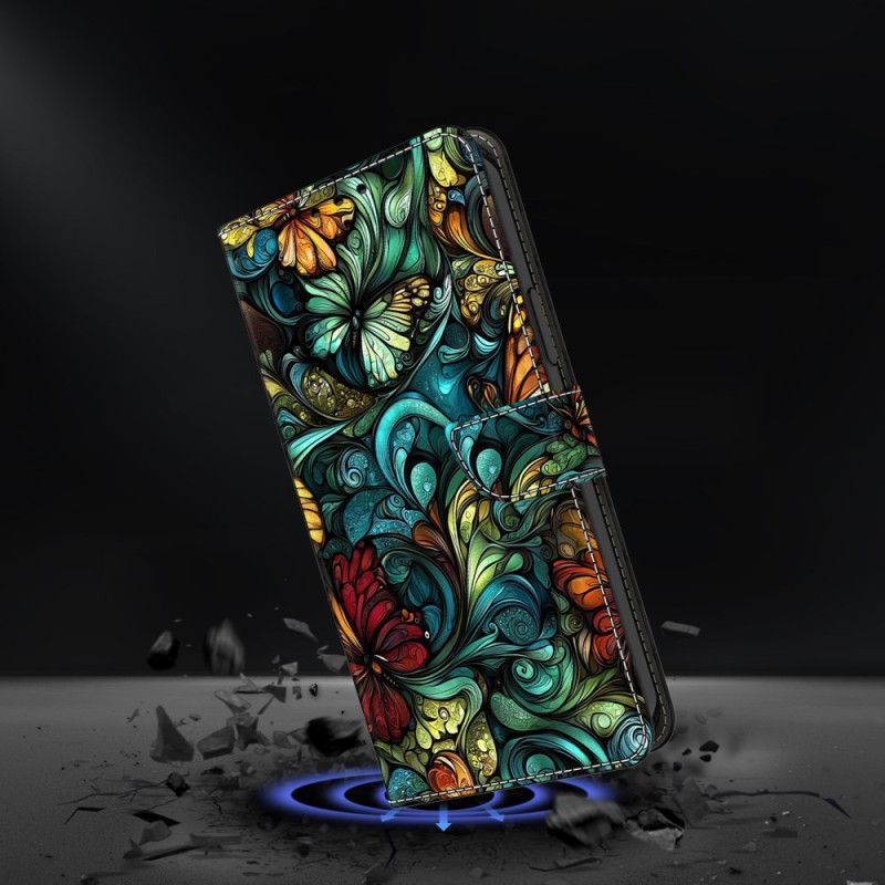 Læder Cover Samsung Galaxy S26 Plus Akvarelblomster Og Planter