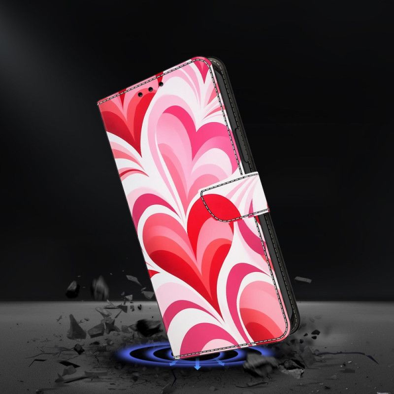 Læder Cover Samsung Galaxy S26 Plus Kærlighedsmønster