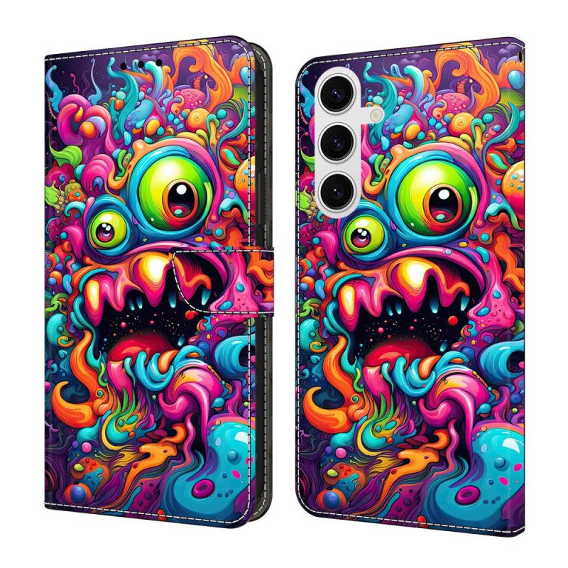 Læder Cover Samsung Galaxy S26 Plus Qilin Graffitimotiv