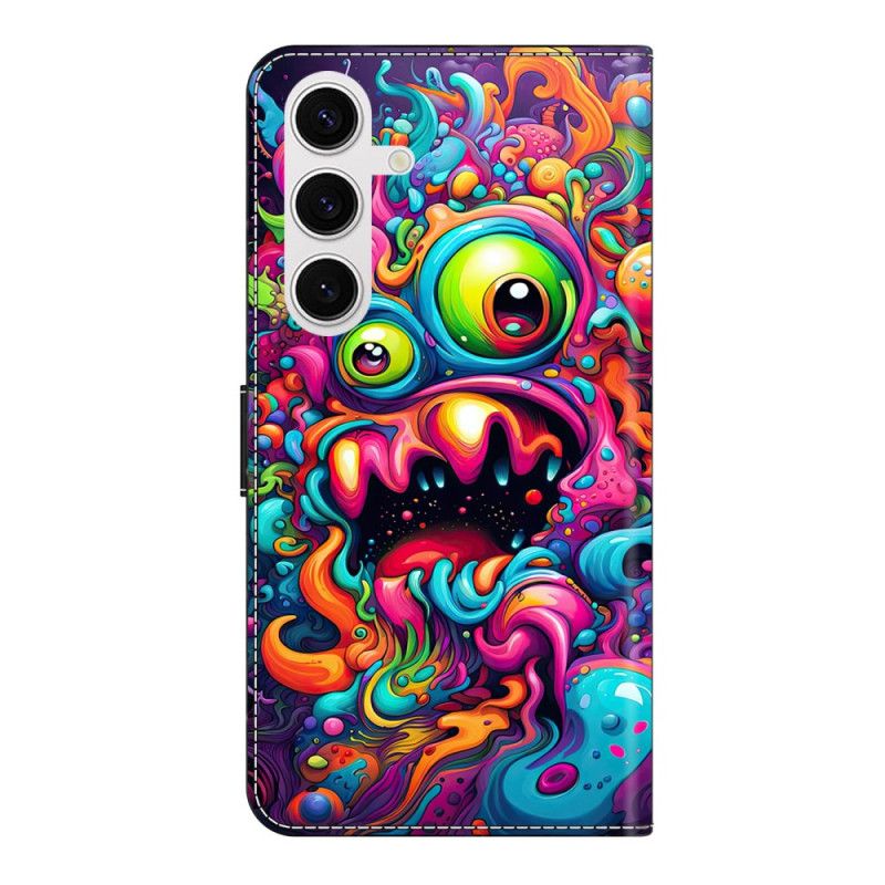 Læder Cover Samsung Galaxy S26 Plus Qilin Graffitimotiv