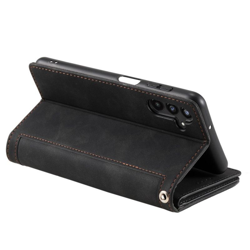 Læder Cover Samsung Galaxy S26 Plus Telefon Etui 9 Kortrum Og Lynlås